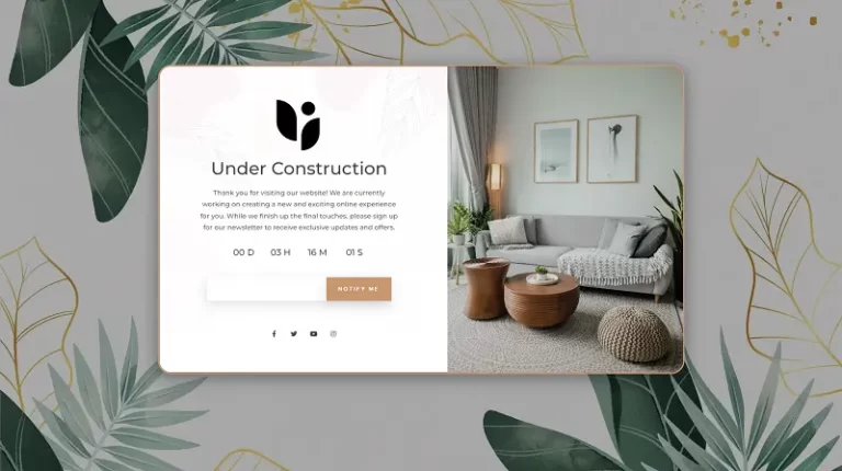 Coming Soon Maintenance Mode Template 7