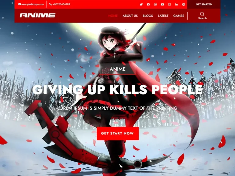 Anime Webenvo Pro WordPress Theme