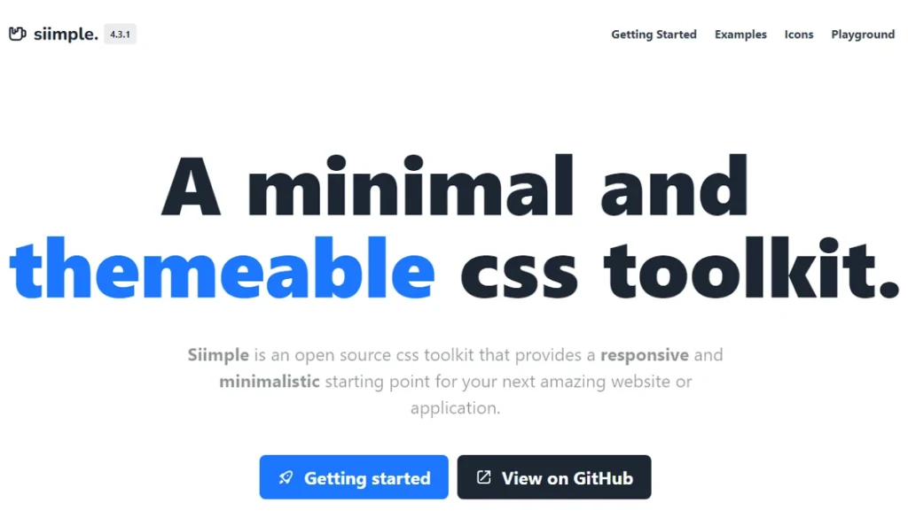 siimple CSS Frameworks